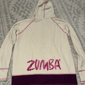 Zumba Fitness Cream and Pink Hoodie